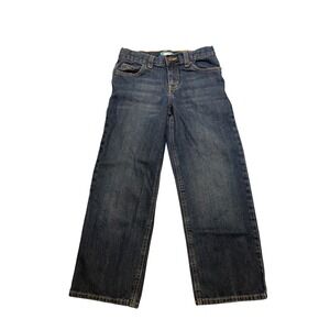 Old Navy‎ Jeans Loose Fit Size 10 Regular Dark Wash Blue Baggy Wide Leg Denim